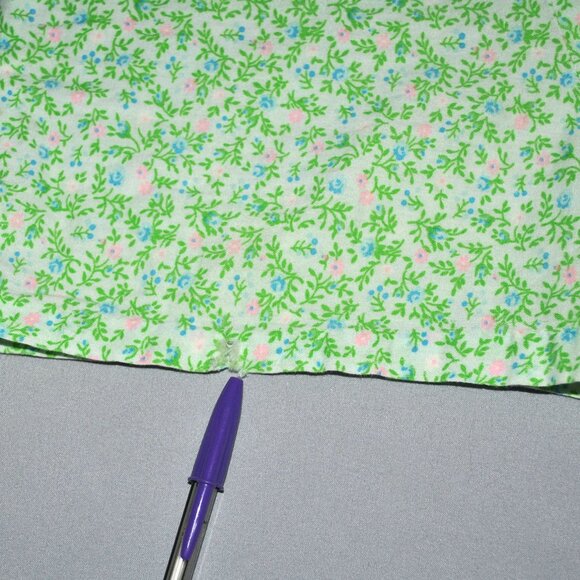 Vintage Handmade Girls Dress Size 5-6 Floral Print Retro Mod Mini Dress & Shorts - Picture 7 of 10